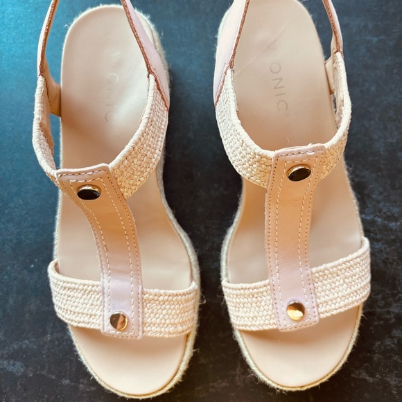 Vionic Calera Wedge Sandals in Pink, Size 7.5 - Picture 1 of 7